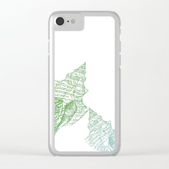 Shells Coloured Clear iPhone Case