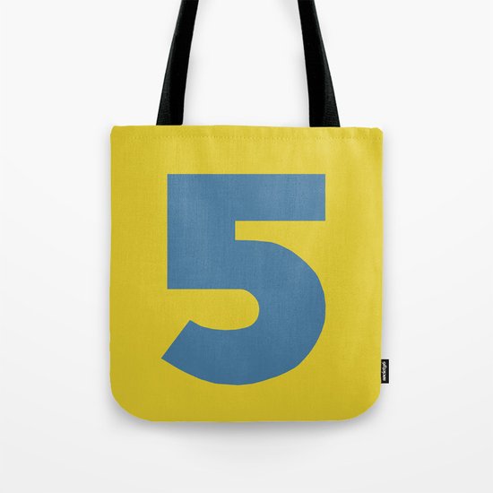 Number 5 Tote Bag