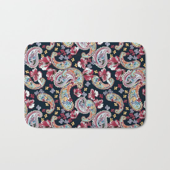 Paisley Pattern Bath Mat