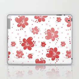 Heart flowers Laptop Skin