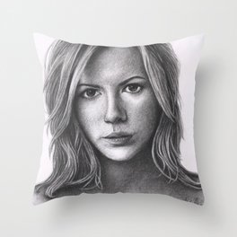 Kate Beckinsale Throw Pillow