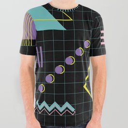 Memphis Pattern 4 - 80s Retro All Over Graphic Tee