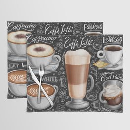 Coffee menu Placemat