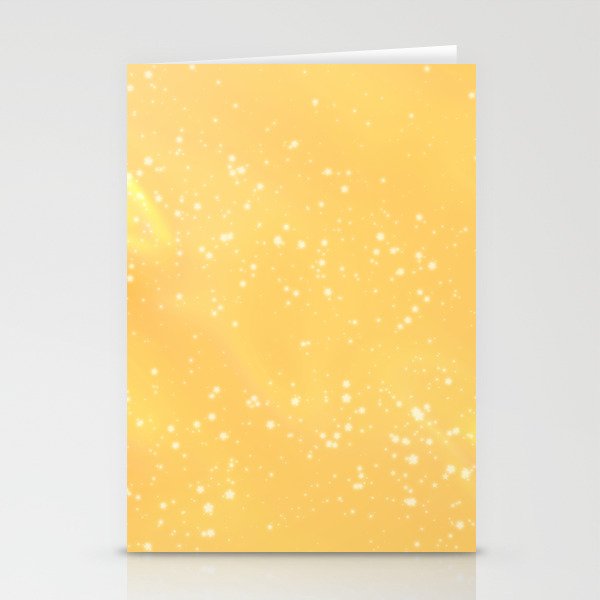 Yelloe and Stars Stationery Cards