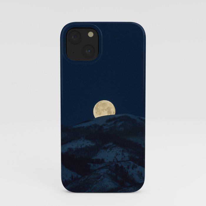 Moonset on the Wasatch Back iPhone Case