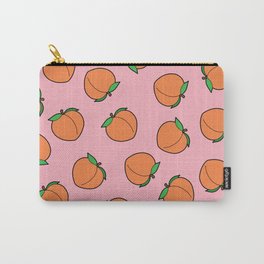 Peach Pattern Carry-All Pouch