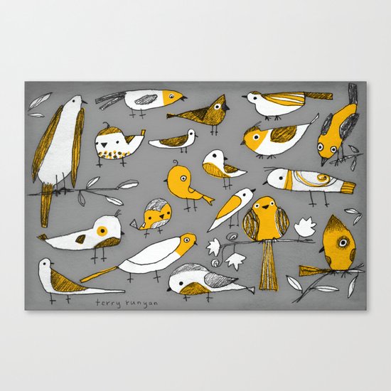 BIRD BUNCH Canvas Print