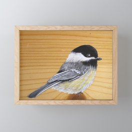 Chickadee Framed Mini Art Print