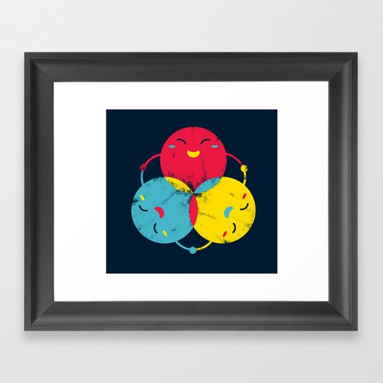 happy together Framed Art Print