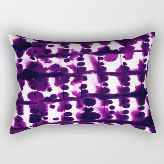 Parallel Purple Rectangular Pillow