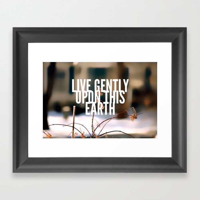 Upon This Earth Framed Art Print