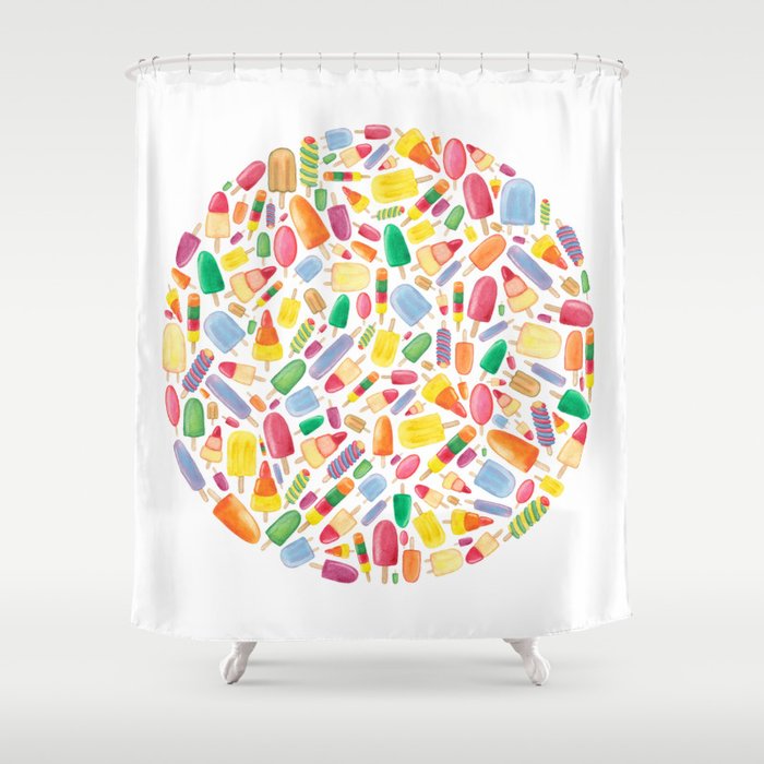 Ice Lolly.  Shower Curtain
