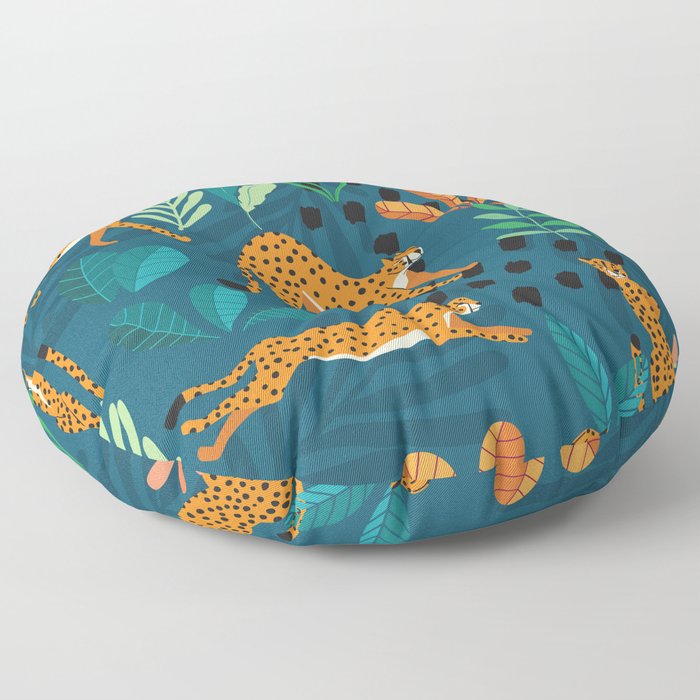 Cheetah pattern 001 Floor Pillow