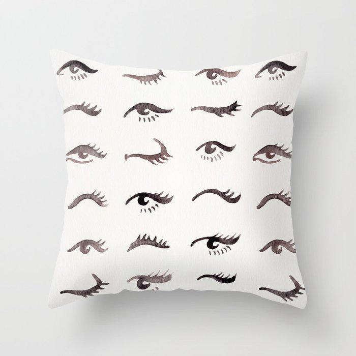 Mascara Envy – Black Palette Throw Pillow