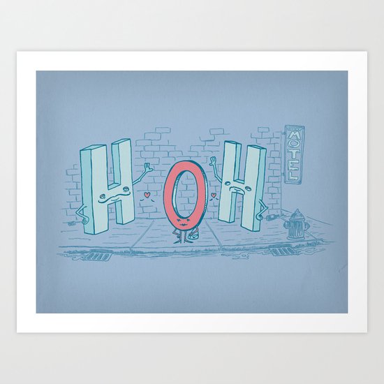 Ménage Agua Art Print