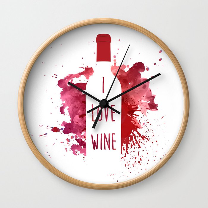 wine bottle Wall Clock