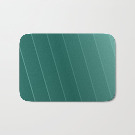 green lines Bath Mat