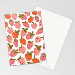 Strawberry Picking Stationery Card