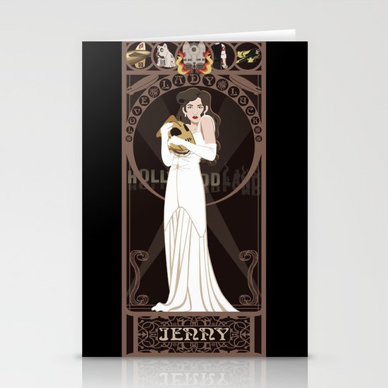 Jenny Nouveau - The Rocketeer Stationery Cards