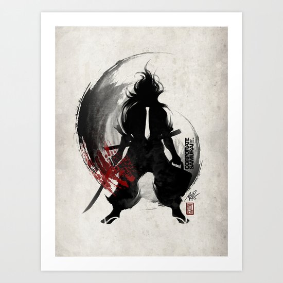 Corporate Samurai Art Print