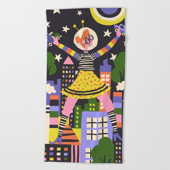 Girl Power Beach Towel