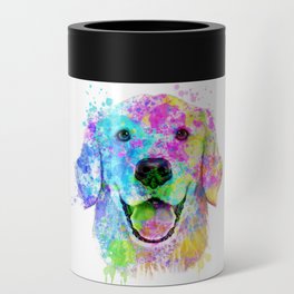 Golden Retriever Watercolor, Watercolor Dog, Golden Retriever Art Can Cooler
