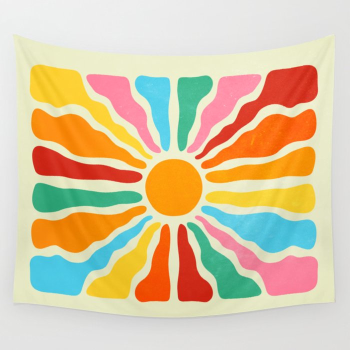 Rainbow hotsell sun tapestry