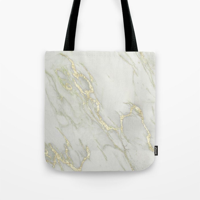 gold metallic tote