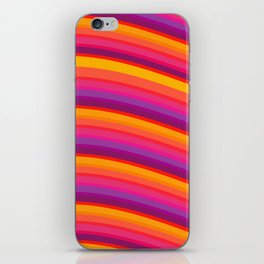 Four color rainbow lines! iPhone Skin