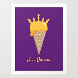 Ice Queen Ice Cream Art Print