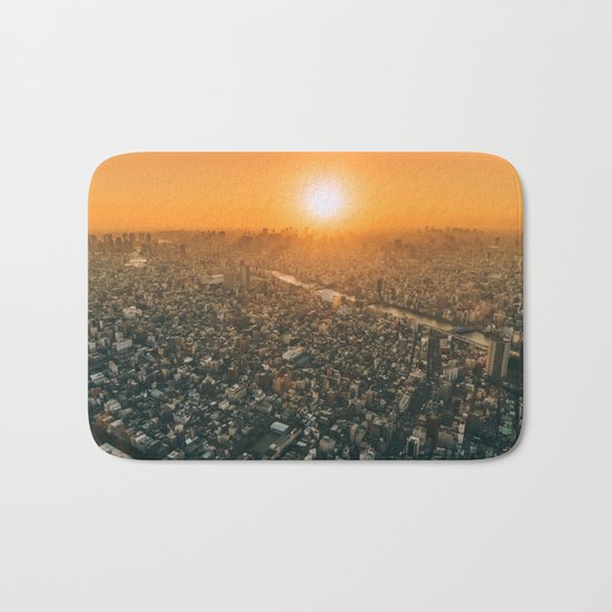 City and the sky Bath Mat