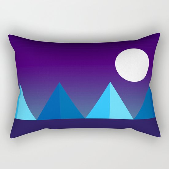 Pyramids in Moonlight Rectangular Pillow