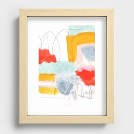 abstract painting XVI Recessed Framed Print