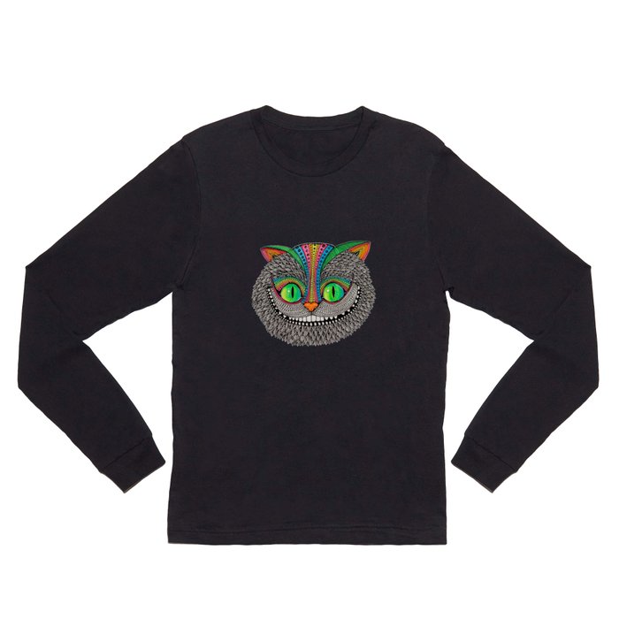 Alice´s cheshire cat by Luna Portnoi Long Sleeve T Shirt
