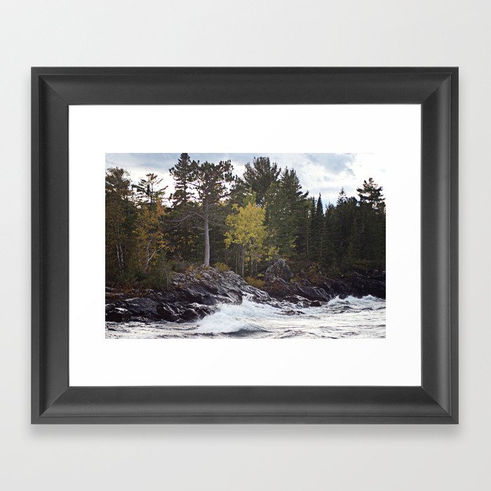 Fall Day on Copper Harbor Framed Art Print