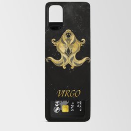 Astrology Horoscope Virgo Zodiac Gold Black Android Card Case