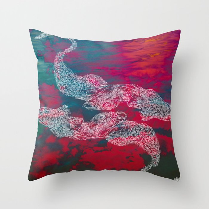 SPITTING CANDY  Throw Pillow