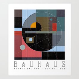 Bauhaus Exhibition Poster XVI Art Print