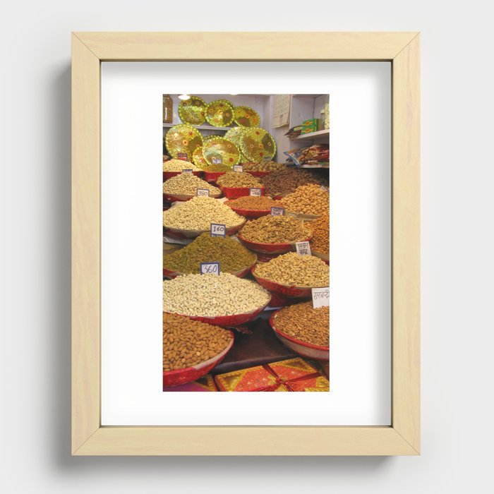 INDIA - Nuts Recessed Framed Print