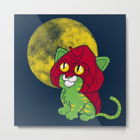 Battle Kitty Metal Print