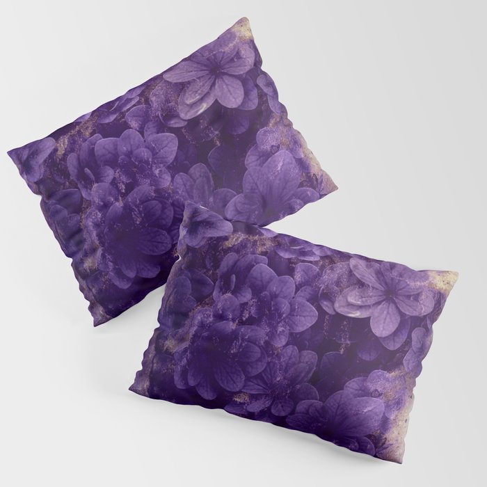 purple flowers Pillow Sham