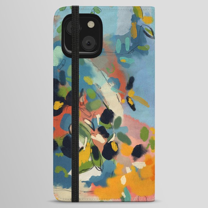 garden with sea view and olive tree iPhone Wallet Case