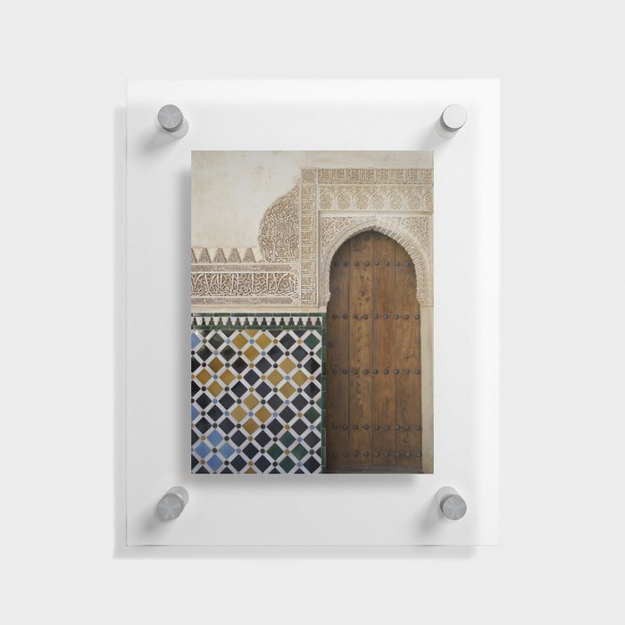 Alhambra Door Floating Acrylic Print