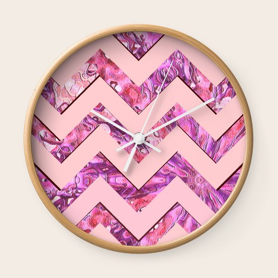 Girly Pink Wall Clock
