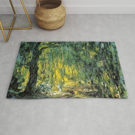 Weeping Willow by Claude Monet Rug