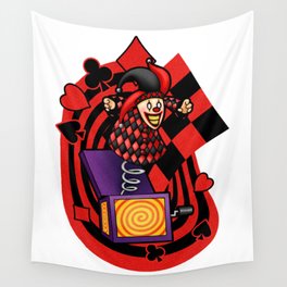 Jester Jack in the Box Wall Tapestry