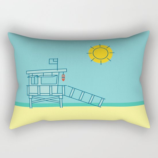 The Beach Rectangular Pillow