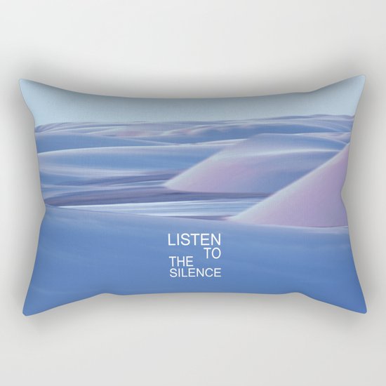 Listen to the Silent #3 Rectangular Pillow