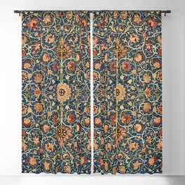 William Morris Floral Carpet Print Blackout Curtain
