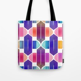 Bold Watercolor Geometric Shapes Tote Bag